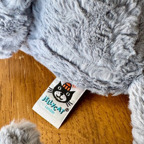 JELLYCAT London Tuffet Cat 12" NEW Soft Plush Stuffed Animal Toy Retired NWT - Picture 6 of 8